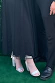 They were BEAUTIFUL, but if you have wider feet definitely wear them around the house first to stretch them out. Also suggest using double sided tape to prevent the straps from falling down after a while but they are very easy to tie up again. :) - Katie B.