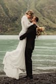 This dress was absolutely perfect for our Alaska elopement! It fit perfectly and the material was great quality. My photographer gave me so many compliments on the dress as has family and friend who have seen the photos. I would highly recommend this dress! I wish I could give it more than 5 stars! - Danitra C.