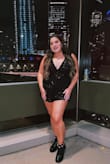 I ordered this romper for a Harry Styles concert and it was so cute! I am only 5'2 so I had to get the top altered that way the straps wouldn't fall down. I also secured it with fashion tape just in case and it held the whole night! Got so many compliments and it was surprisingly comfortable. I definitely look forward to wearing this romper again! - Julia L.