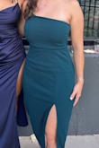 The dress is a really comfy material that lets you move easily. I felt pretty supported with my chest (I'm not wearing any kind of bra or sticky boobs in the pic). I could jump around too but would have to readjust every now and then. Definitely happy with my purchase. - Jenna V.