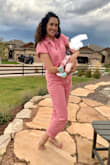 First, I love this jumpsuit! Wasn't sure I could pull it off, but it is so flattering for all body types. I recently had a baby and love the adjustable waist. Length is attractive. The inner row of snaps keeps it together nicely. As a bonus easily unbuttons for breastfeeding! - Allison T.