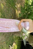 Material was soft and comfortable. Was long even with heels on. Have recommended to everyone we know - Julie K.