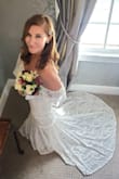 I bought this dress for my beach elopement! I purchased 2 sizes, Xsmall & Small. The Xsmall fits perfectly except it's tight to zip in the chest region. The small is perfect except it's a bit larger in the waist/, hip region. I will kept the small,  altered and cups added. It's comfortable and bride-like for laid-back styles. It is perfect! - Sara K.