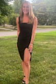 This dress fits perfectly! It is so comfortable and can be worn for multiple occasions. It is a nice change from the shorter cocktail dresses and looks just as great! - Diane Z.