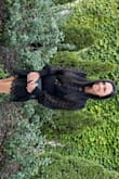 Very pretty. Fits great, stylish but comfy. I wore to an off Broadway show, and will be able to wear to several other events. I did not wear a bra with this & was covered and felt comfortable. - Melinda H.