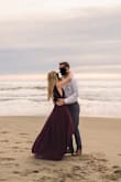 I bought this dress for my engagement pictures on the beach and I couldn't be happier with it! It was so flowy and looked great in the pictures, plus I got tons of compliments on it. It's very long and I didn't have time to get it hemmed, but with tall heels it would have been a perfect length for me. Even though it's pretty low-cut I didn't have any issues with a wardrobe malfunction and the straps stay in place pretty well on their own. Overall a great dress and I liked it so much I went back and bought it again in a different color! - Maddie B.