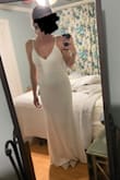 Ordered a M and was nervous it would be too short because I'm 6ft tall but it fit perfectly! Extremely comfortable and flattering - Sara S.