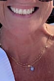 I love this necklace. I've had it for about 3 weeks now and never take it off. I get so many compliments on it. Highly recommend purchasing this one. - Beth T.