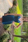 We purchased this dress for my daughter's Homecoming and she looked amazing!  The color is rich and the fabric beautiful!  Very well made and a small fit beautifully and appropriately for a young lady.  Great price as well. - Mary A.