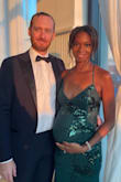 I never leave reviews but this dress was so amazing at a September wedding I attended! I'm currently 8 months preggers and a petite woman so a size small fit perfectly! I was sick of all the maternity dresses that weren't truly semi-formal/black tie but when I saw this dress it was THE one! I got so many compliments and the dress was stretchy and comfy! Can't wait to wear it again when I'm true to size! - Roselinda R.