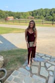 This dress fit perfectly! I ordered a size small for a formal attire wedding I had and it fit like a glove. The dress was a nice length with a pair of heels. It was comfortable and the burgundy color is as pictured. I am glad I purchased this gown and will be wearing it again. - Lil C.