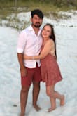 I almost ordered a medium based on the size chart but after reading the reviews, I decided to size down and I'm glad I did! It's short but not too bad, I wore some shorts underneath just in case it flew up on the beach. Good quality too! - Merissa M.