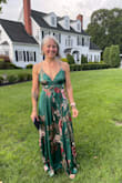 I purchased this dress to wear at a recent wedding. It was exactly what I wanted it to be - comfortable, sexy, fun to dance in and affordable. I ordered a S and XS (I'm 5'4" 135 lbs & muscular) so I wasn't sure about fit. Both sizes fit, but I ultimately kept the XS because I didn't want to wear a bra and I liked the slightly snugger fit. As other reviews mentioned, this dress is a bit revealing in the bust, but that was perfectly fine with me. If you cinch the straps well enough, you should be ok. The fabric in the bust did roll a little bit, but I just decided to not be annoyed about it.  I did have to get the length of the dress altered, but I anticipated that. The fabric feels nice and the price was reasonable. I got lots of compliments and I felt great dancing all night in this dress. I haven't washed it yet, but I like the fact that it is hand wash and not dry clean only. - Margaret B.