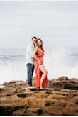 I used this dress for my engagement pictures and it was perfect. The color really pops in the photos and the slits on both sides add some edge to the dress. It was big as flowy as I had hoped but it was still a great choice! The dress was also a great fit. The only downside is you can't wear a bra in this dress without it showing. So make sure to buy boob tape!! - Jessica V.