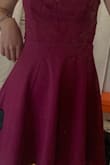 I love this dress, had to make a slight alteration in the boob area because it showed more than I'd like for a hoco dance, but it's really pretty and flattering. - Anya D.