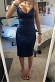 A beautiful dress and so comfortable also love that it does not wrinkle (no need to steam/iron)!! My only issue is moving around it rides up wrinkles in that sense. Absolutely adore though - Amie H.
