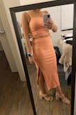 I'm usually an xs, sometimes a small. Needed a medium in this one! Butttt after I got the right size, I loved it! Stretchy and comfy. Perfect for a night out - Amanda T.