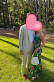 I loved this dress, it fit perfectly!  It does have adjustable tie back so would even fit someone with a largest bust than mine (34A).  I wore it to a wedding and had so many compliments! - Carrie S.