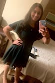 It fits me perfectly and looks so good! My new favorite dress. Drapes nicely and very flattering for the belly area. The color is a very beautiful deep emerald green. The quality is astounding. Shipped quickly. I would go according to the size their charts give you. Love it so much! - Isabelle S.