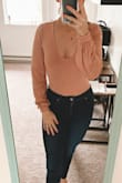 It is SO soft! I absolutely love it! It is very flattering as well. Highly recommend! - April P.