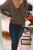 I ordered a medium and it is way too big! Size down. Very well made and soft. - April P.