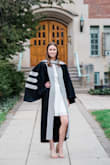 Wore as a graduation dress and it was perfect. Loved the neckline. The size small fit me perfectly. - Jen L.