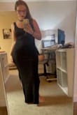 I love this! It's comfy and flatters my curves well. I just have to get it hemmed about 2 inches. can be dressed up or down. I would wear it around the home or out. I think it would work well on any body type. - Marisa S.