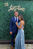 It does run big so I would order one size down. I am typically a medium and a small fit perfectly. My chest is small but this was very flattering and made me look bustier than I really am. - Bethany W.