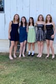This dress fit perfectly! Although it was a very simple dress the little details on the skirt made it my favorite dress in my closet by far.
Btw, that's me on the very left! - Sarah G.