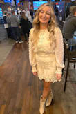Wore to my engagement party and received so many compliments. Paired with some vici booties.
The detailing and material were perfection!! - Maureen R.