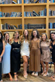 The most flattering and beautiful dress! So much support in the chest area I did not need a bra, the fabric is thick and not see-through! Wore for my bachelorette and it was perfection! - Brittany W.