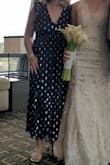 I needed a dress for a formal-ish evening wedding, but none of the satin bodycon dresses were re flattering and did not cover my middle. This dress was perfect. Does require a sticky bra because the back opening dipped down below my bra strap. But the empire waist helped hold mine up! - Alaina V.