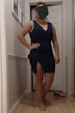Really liked and wanted to keep but probably would never wear because the slit is higher than I'd be comfortable with, which is too bad because I loved the color and neckline. - Jennifer B.