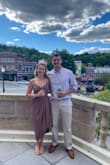 I wore this dress to a couple weddings this summer and it was absolutely perfect. Comfortable, classy, and beautiful! It hugs your waist but drops before your stomach so if you have a mom pooch, this is the dress for you! - Megan D.