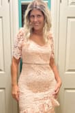 My hubby bought this for me for a breast cancer benefit dinner we attend each year and it's an amazing beautiful dress. I can't wait to wear it and show it off. - Jessica M.