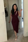 This is a very chic style which I will be wearing to a fancy birthday evening celebration. I am 5'1", 118lbs.   I had ordered a Small but exchanged it for a Medium.  The whole transaction went smoothly without delay.  The dress fits well but must say the zipper is a bit temperamental.  Overall, love the dress. - Kelela W.