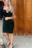 I'm only 5'2 so I ordered an XS because I was worried about the length- it ended up perfect and hit just above the knee just as I had hoped it would. Got lots of compliments and was comfortable dancing in it all night long at a fall wedding I attended. 5 stars! Would buy again ! - Sarah M.