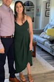 Bought this about two weeks before a fall wedding upstate when it could have either been end-of-summer weather or true fall weather. Needed something that could work for either. The dress arrived in plenty of time and then USPS refused to deliver my package! (I had just moved and they didn't think I lived at my address). I panic-called Lulus and they did a return and exchange at no cost to me and got me my dress the day before we left for the wedding! Luckily, it fit perfectly (I ordered a medium). If you like the bust and straps a little looser you might consider sizing up but truly it was a perfect fit, looked great in all the right places (the dream, am I right?), and was so easy to dress up or down. So happy with my purchase. - Sydney R.