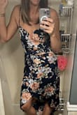 I absolutely loved this dress, but it was a little too snug. I couldn't wait to get out of it. I received a bunch of compliments! - Krista C.