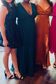 The dress was absolutely beautiful!! I received so many compliments! Unfortunately, I'm big in the bust and the dress couldn't keep up! The dress ripped at the V/ bust. I was super embarrassed since it happened while I was busting a move on the dance floor. - Danielle H.