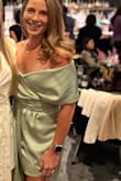 This dress was so great! I received so many compliments on it and thought the material was really good. The color is perfect and the style is one of a kind! - AIMEE S.