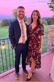 I got this dress very last minute for a wedding. The majority of the dress fit well. I tied it pretty tight and had no issues with cleavage escaping. I will say the shoulders/arms were a little tight. It was fine for most things/slow dancing but raising my arms up was not going to happen. I would also watch your speed walking because the front opens a bit high. But I would definitely buy this again it looked great and I had lots of compliments. - Jenette C.