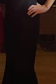 I love the way this dress fits, it's a classic black dress. My favorite part is the hemline in the back, it's a midi mermaid dress. - Nicole B.