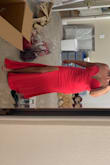 Very pretty dress, I loved the color but my hubby didn't. Fit well no bra needed. - Susan M.