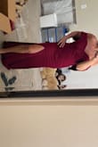 I loved this dress, a little long and pretty in color. Very flattering. - Susan M.