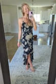 This dress is EVERYTHING. It's flowy, girly, and fits like a glove. Wore it to a black tie-ish wedding and received so many compliments! Don't hesitate to buy this! - Katy K.