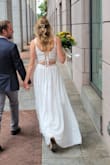 Very cute hairpiece. I wore it for my courthouse wedding but it slides out. Needs to be held in with bobby pins - Melissa L.