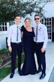 This dress fits like a glove, I ordered it for my daughter's wedding after not being able to find anything I loved in the store. It is even more flattering in person and I got so many compliments on it! - Rachel W.