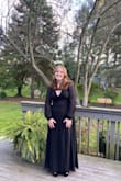 I wore this for homecoming!  I loved the way the dress made me feel.  The bottom just flowed when I walked.  I felt like a princess. - Cindy S.