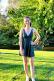 Cute and comfortable dress with a great back. The cute short look without being too short! - Richard B.
